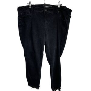 Torrid Premium Black Skinny Jeans Lace Hem 20R